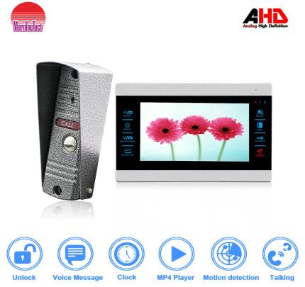 Buy morningtech Strong motion detecion 7 inch AHD color video door phone supplier with IR-CUT  and photo frame at wholesale prices