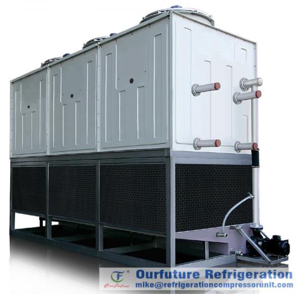 Cold Storage Refrigeration System Evaporative Condenser Chiller Draft Type