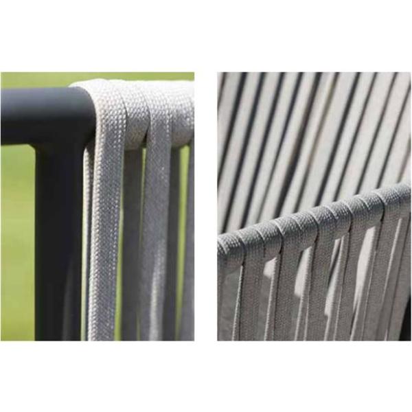 Safe Gray Color Flat Braded Fabric Webbing Olefin Material Durable