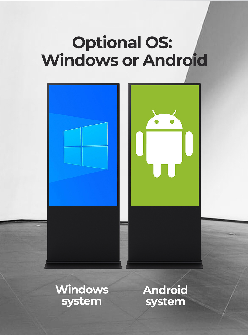 Floor Standing HD TOuch Screen Floor Standing Kiosk LCD Advertising Player Digital Poster Digital Signage