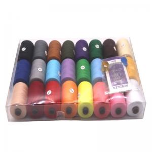 China 24 Colors a Box Crochet Thread Cotton Yarn 40S/2 Cotton Sewing Thread for Hand Sewing on sale