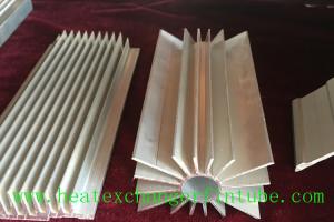 Quality Round Extruded Aluminum Heat Sink Profile With Small Longitudinal Fins for sale