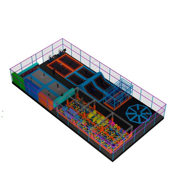 Galvanized Steel Pipes Soft Indoor Playground Wood Innermost Jumping Castle