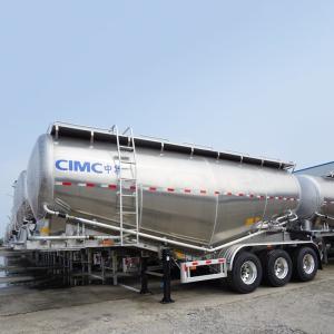 Quality Air Suspension Aluminum 40cbm Bulk Cement Tanker Trailer for sale