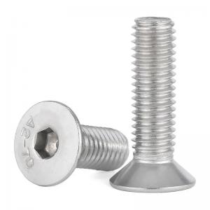 Quality DIN7991 Stainless Steel Hexagon Socket Countersunk Head Cap Screws for sale