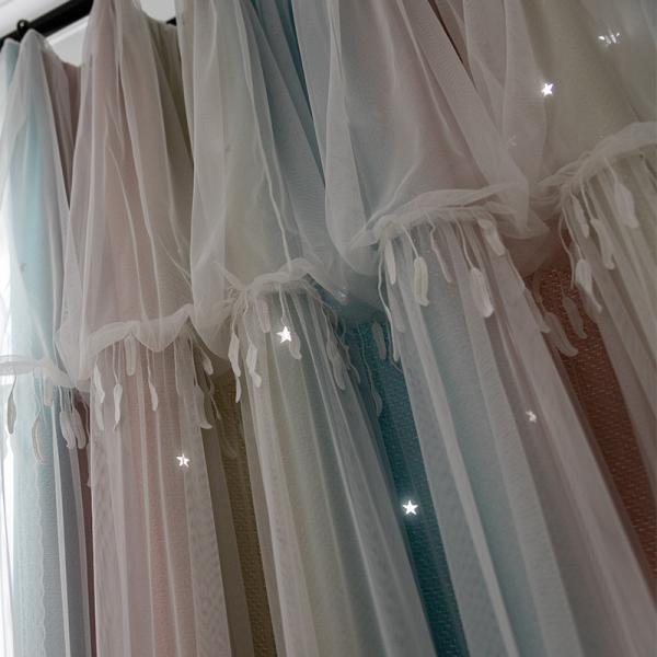 Modern Simplicity Green Leaf Digital Print Curtain Fabric