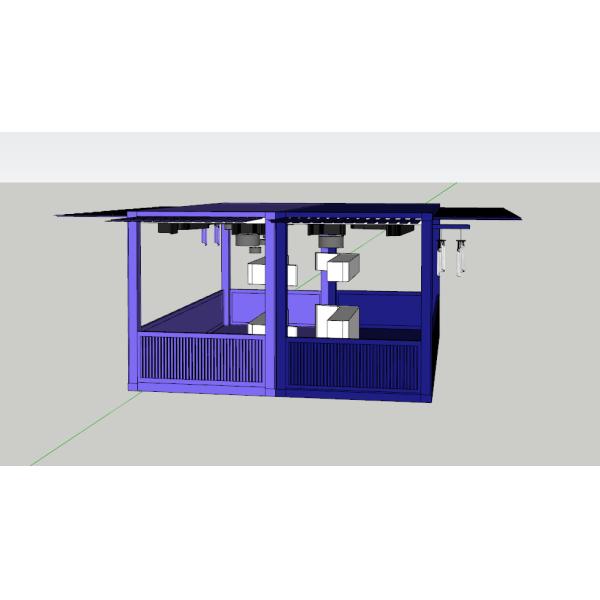 30m2 Modified Shipping Container PVC Floor Coffee Shop Shipping Container