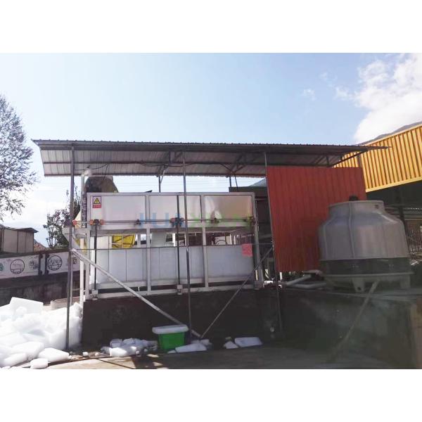 Direct Cooling Ice Block Making Machine Water Cooled 10 Tons For Ice Plant