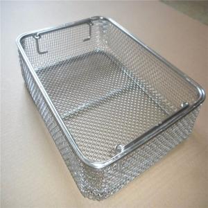 Quality RK Bakeware China Foodservice Stainless Steel Air Fryer Basket Grill Basket Air Fryer Tray Wire Rack for sale