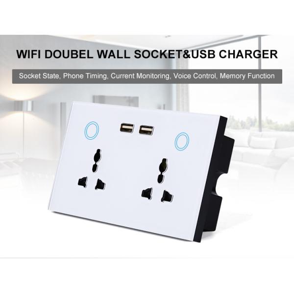 Smart Home Uk Socket Wifi Wall Socket With Usb Socket Charger/wifi Wall Socket Uk/smart Wifi Wall Outlet