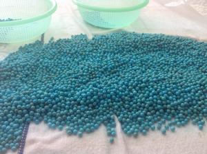 China Good Quality Flat Back Cabochon 4mm Round Cut Turquoise Stones on sale
