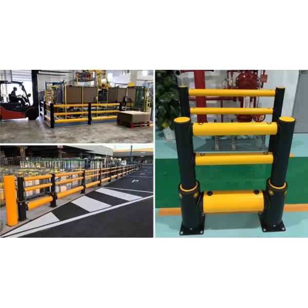 Flexible Pedestrian Barrier  Anti-Collision Guardrails Warehouse Safety Barrier Traffic Guardrails