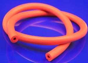 Quality Ultraviolet Resistance Silicone Sponge Tubing , Red Rubber Foam Insulation Tube for sale
