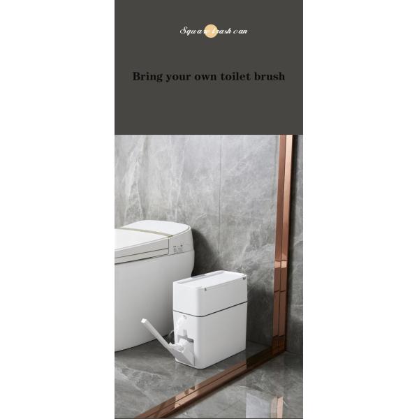Household Sewing Automatic Packing Pull-out with Toilet Brush 2-in-1 square with Brush Garbage Can