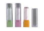 OEM ODM PS material pearly bottle and cap heat tranfer printing Custom Lip Balm
