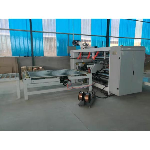 Semi Automatic Large Size Corrugated Carton Stitching Double Sheets Nailing Machine