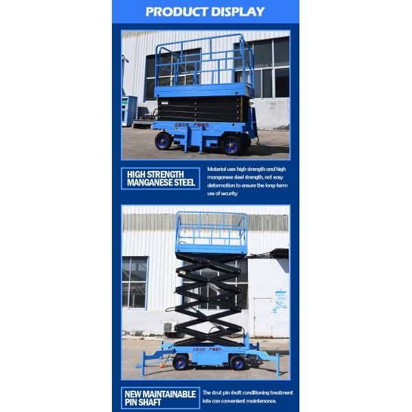 CE Certified Hydraulic Scissor Lift Vertical Cargo Lift Trailer Portable Warehouse Elevator with Hydraulic Scissors