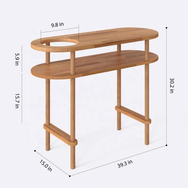 Console Sofa Solid Wood Nature Console Table for Bathroom Entrance Table Hallway and Home Furniture
