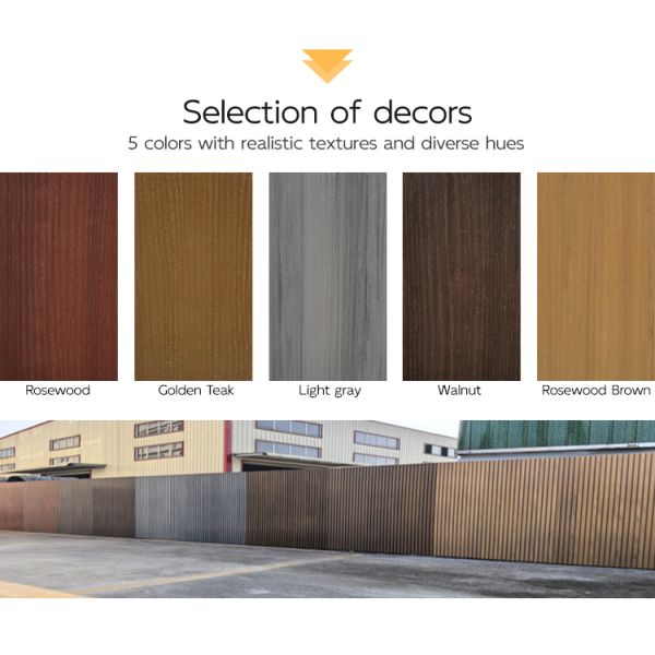 Easy Install Maintenance-free Waterproof ASA Plastic Composite Exterior Wall Cladding Panels Eco-Friendly Fireproof Features