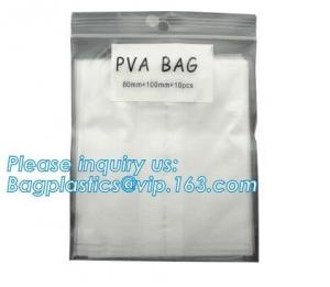 Quality PEVA Water Soluble Plastic Laundry Bags, recycle bag, Cold Water Soluble Dissolvable Plastic Bags PVA Bag for sale