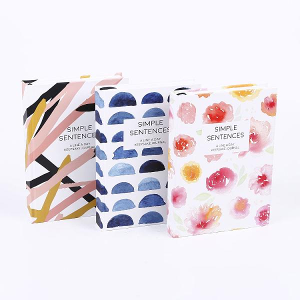 Hardboard Cover Custom A5 Size Dated Weekly Daily Journal Planner Diary Sewing Binding