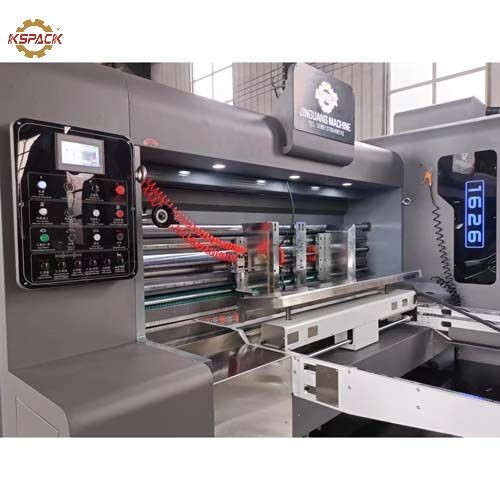 PLC Control 3 Colors Corrugated Box Printing Machine With Slotting