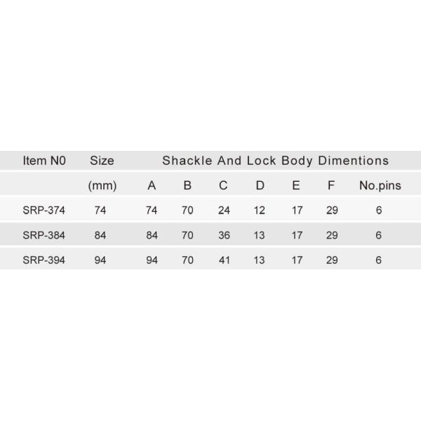 Hardened Solid Steel Rectangular Padlock SN Finish High Security Padlock