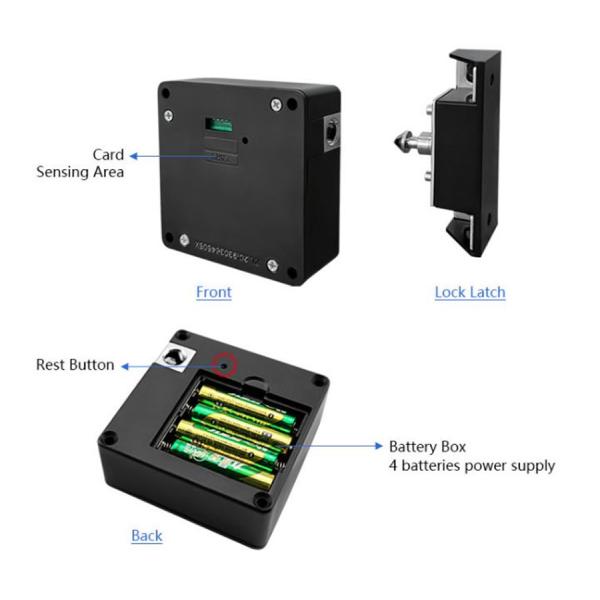 Security Electronic Smart Combination Lock NFC Drawer Lock Bluetooth APP Support Digital Cabinet Lock