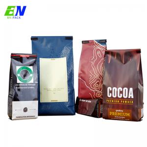 China 250g 500g Hot Sell Custom Printing Side Gusset Coffee Bag With Tin Tie And Valve on sale