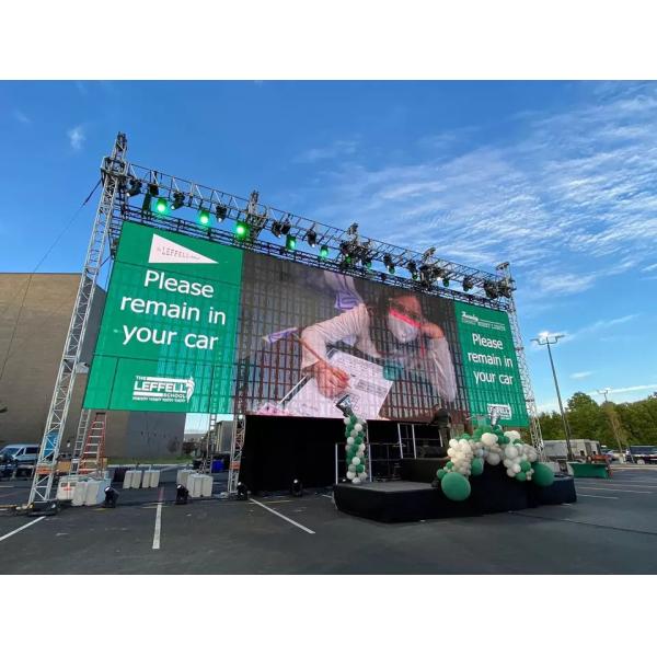 Full Color Waterproof Outdoor Rental Transparent LED Mesh Display P10.41