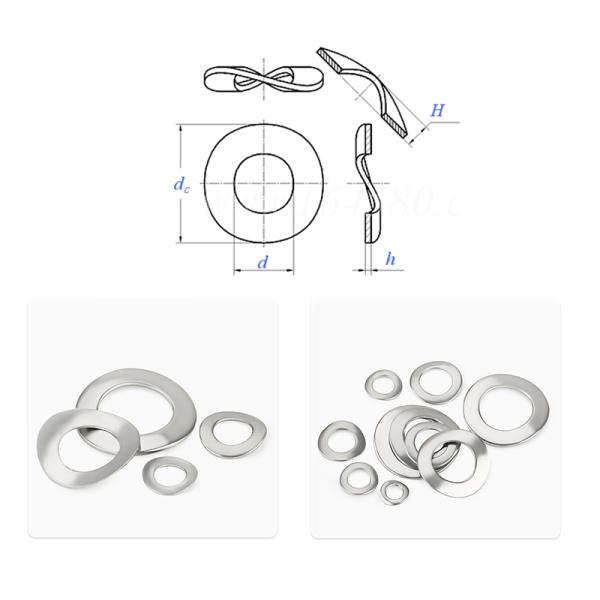 GB955 Stainless Steel Wave Spring Washers for Screw and Washer Assemblies