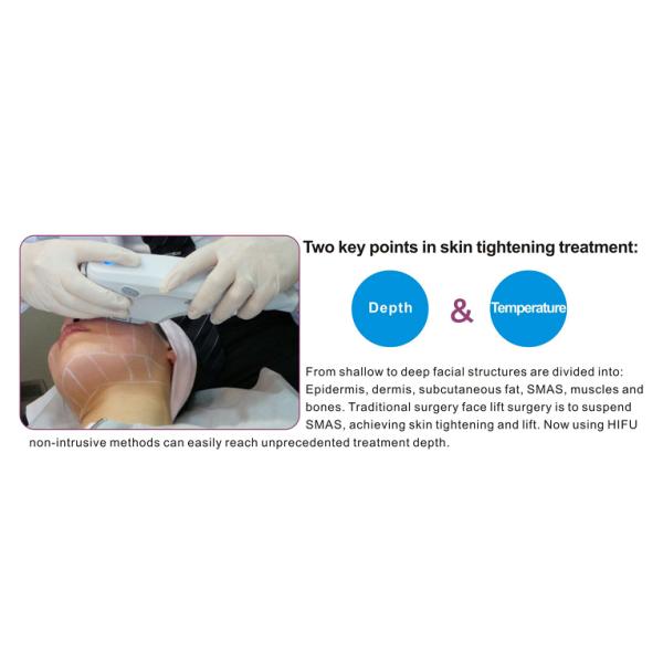 Wrinkle Removal Face Lifting HIFU Machine Non Invasive With 3 Cartridge