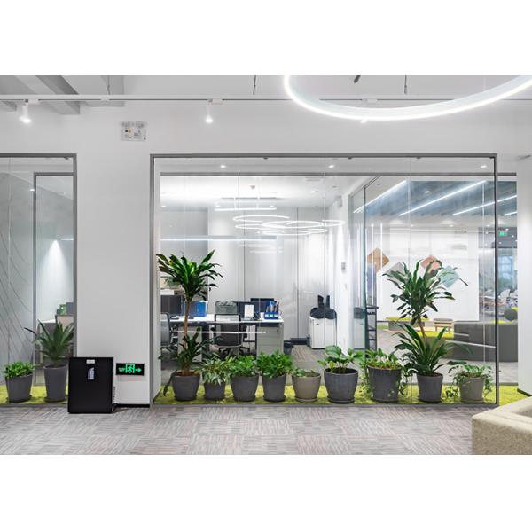 25mm single glass partition wall with 40mm vertical profile simple style frameless affordability and functionality profile