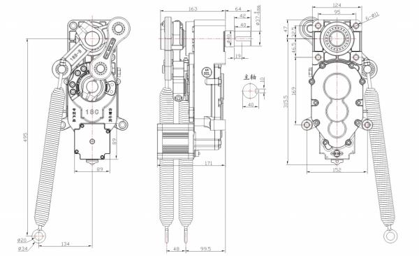 24V DC Servo Motor With Encoder Boom Barrier Gate Mechanism