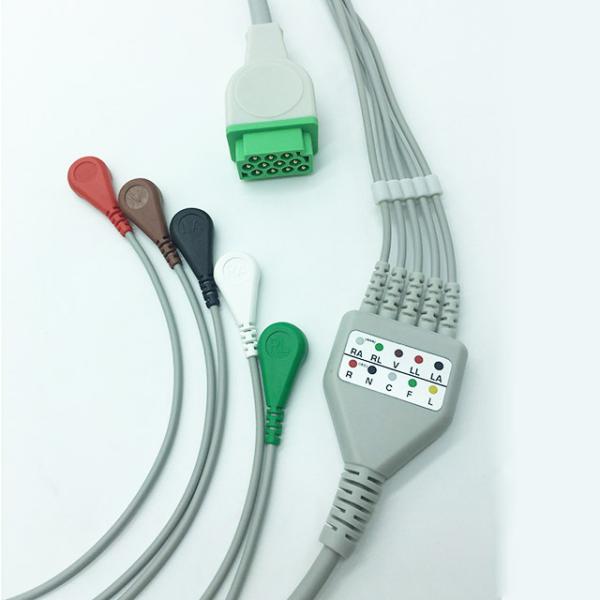 GE Marqutte ECG Cables And Leadwires / Clip High Performance TPU Material