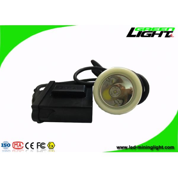 Rechargeable LED Miners Cap Lamp Automatic Power - Off With Black And White Color