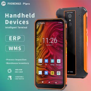 6100mAh GPS LCD Barcode Scanner PDA With NFC Double SIM