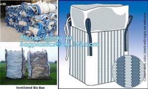 Quality 100% virgin polypropylene woven pp big bag/jumbo bags for sand/ore/stones/pellets/waste manufacturer, bagplastics, bagea for sale