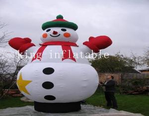 China 5mH Inflatables Christmas Snowman Cartoon For Outdoor Christmas Decoration on sale