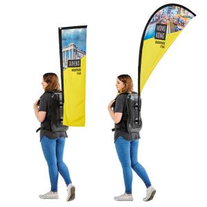 Quality Backpack Polyester Outdoor Teardrop Flags Promotional Teardrop Banners Aluminum Pole for sale