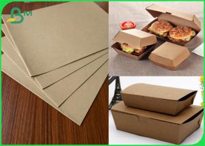 China Biodegradable Takeaway Food Packaging Container Kraft Board 300gsm on sale