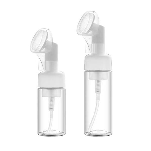 100ML 150ML 200ML Plastic Bottle with Foam Pump and Silicone Brush for Customized Cosmetic Packaging