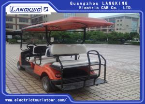 Quality Orange Powerful  Petrol Golf Buggy Steel Framework Range 80km Electric Club Car for sale