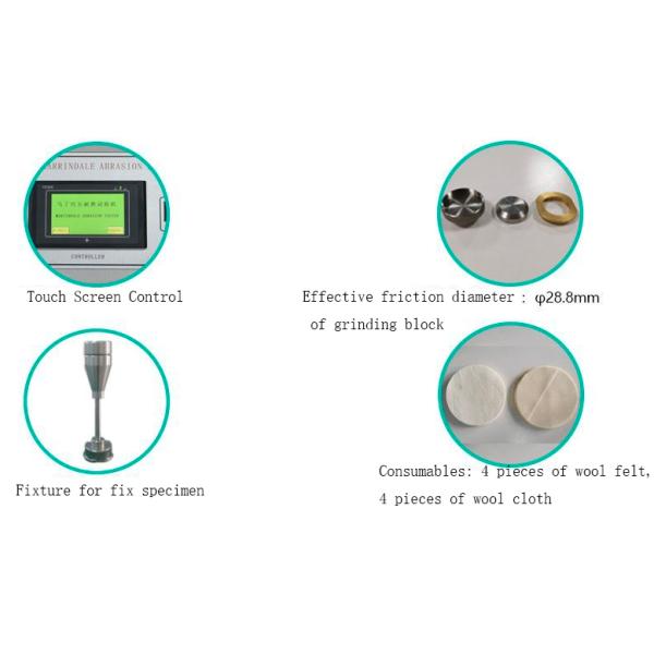 ASTM D4970 Circular Fabric 12kpa Abrasion Test Apparatus