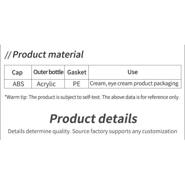 15g 30g Luxury Frosted Cosmetics Packaging Plastic Round Bamboo Body Butters Cream Cosmetic Jar with Customized Logo