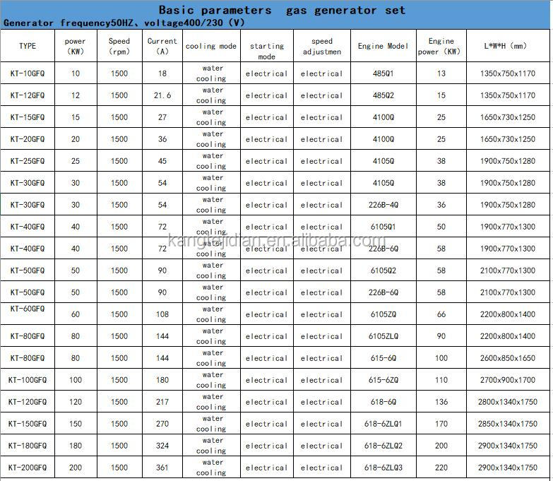 80KW 100KVA Mini Gas Generator Powered by Changchai Engine with IP23 Protection Class