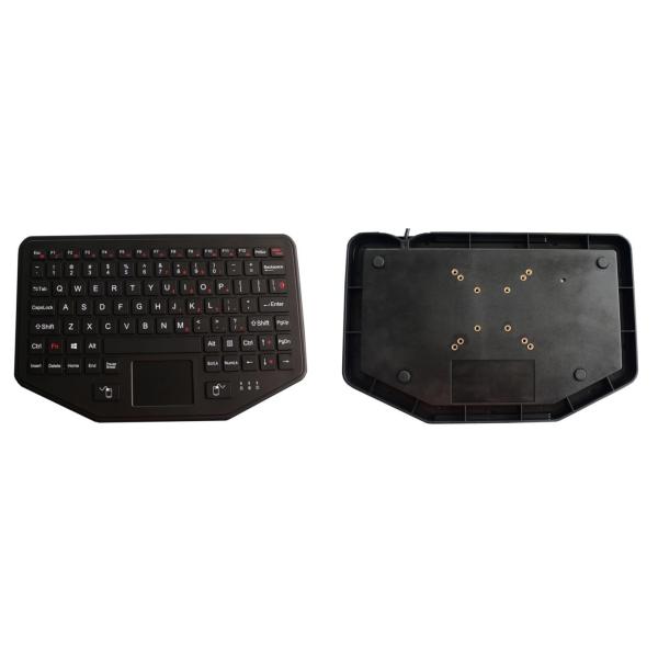 Ruggedized Vehicle Keyboard Desktop With Touchpad Backlit Scissors Switch