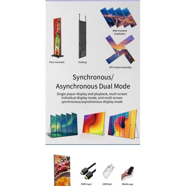 Commercial LED Advertising Displays Screens OEM ODM Custom Digital LED Poster Solutions