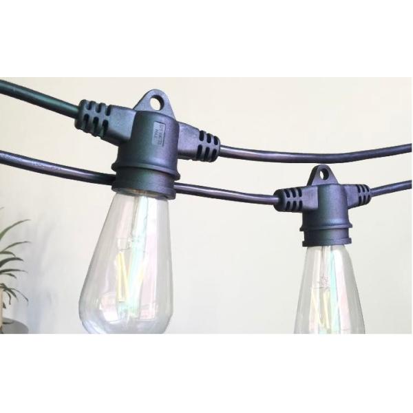 Outdoor Decorative Led Globe String Lights 48ft 15 Sockets E27 Socket