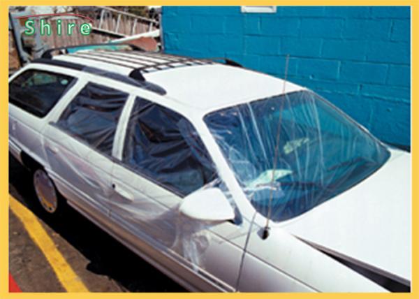 Buy Self Adhering Collision Wrap Film Temporary Outdoor Storage Protection For Damaged Vehicles at wholesale prices